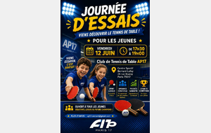 Jeunes *séance découverte : Vendredi 12 Juin 2026*